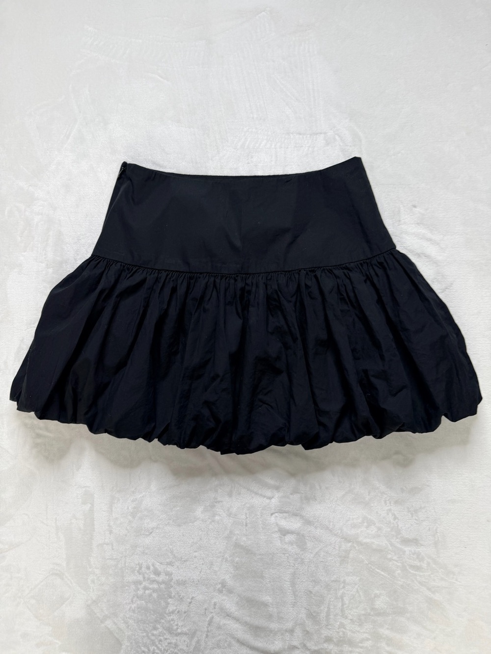 H&M Black Circle Skirt with Bubble Hem